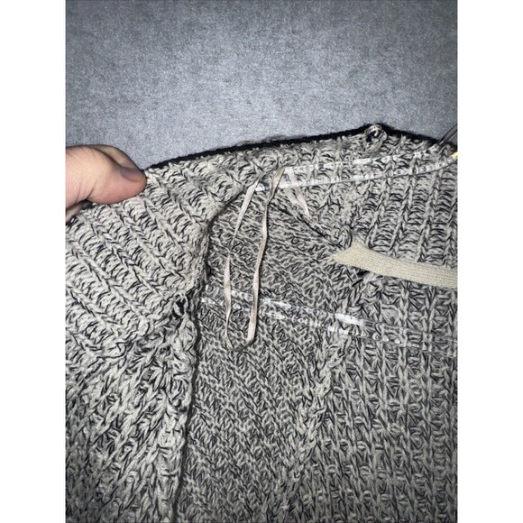 Rd Style Woman's Cardigan Sweater Gray Open Front Long Drape Size Medium VTG - Picture 4 of 7